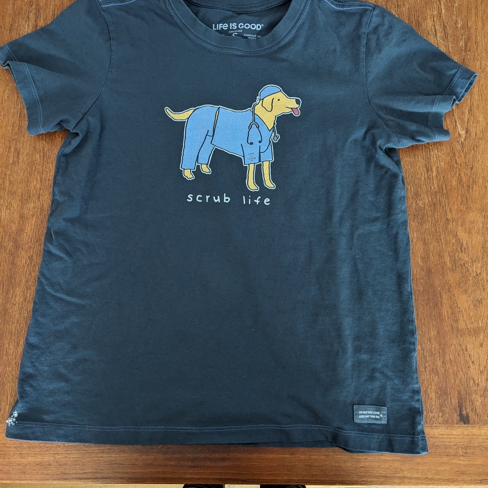 Life Is Good Scrub Life Tee - Navy Blue